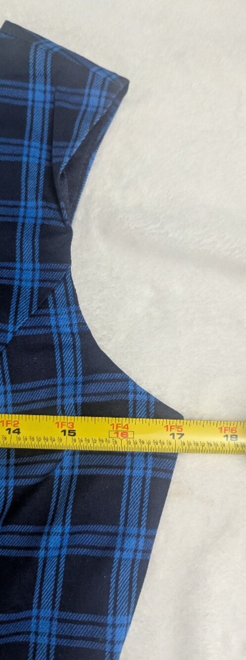 Hanpceirs Blue Plaid Vintage Style 1950s Swing Dress - Picture 8 of 10